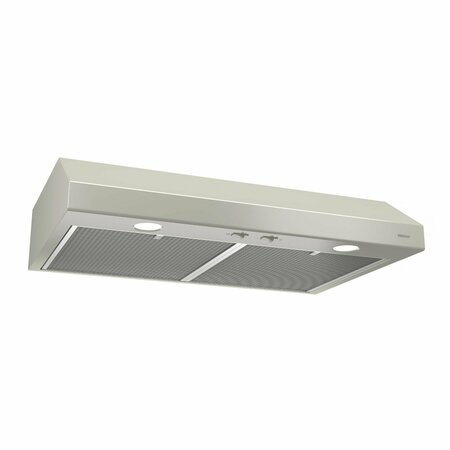 ALMO Glacier 36-Inch Under-Cabinet Convertible Range Hood with 300 Max Blower CFM in Bisque BCSD136BC